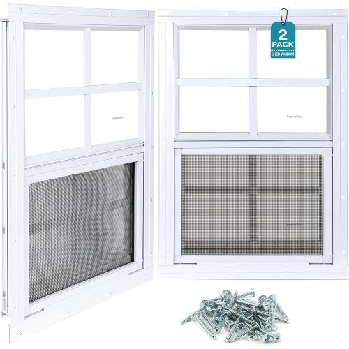 2 Pack Shed Windows, 18"x23"